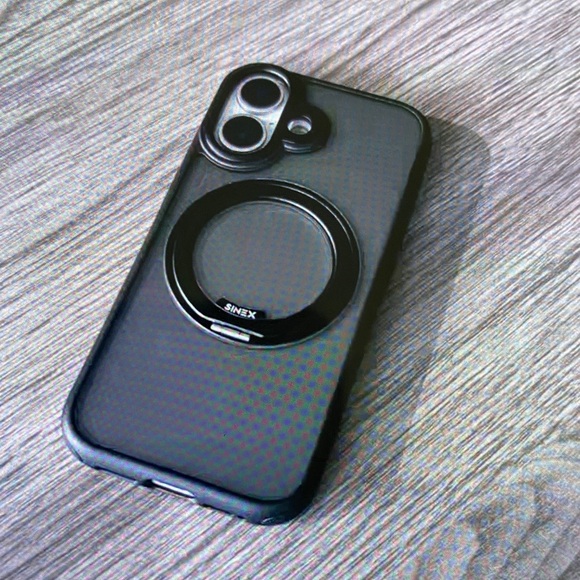 Other - Black Sinex Phone Case with Ring Holder
